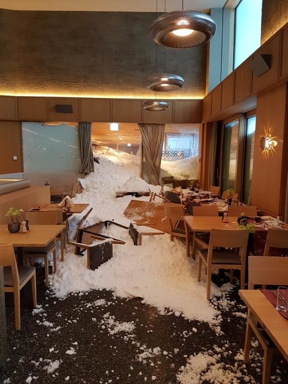 هتل سوئیسی که زیر برف مدفون شد!+تصاویر