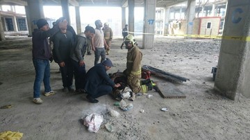 سقوط تاورکرین در جاده مخصوص کرج