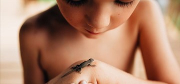 عکس | دوستی با مارمولک در عکس روز نشنال جئوگرافیک