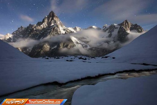 تصاویر | شب در پربازدیدترین رشته کوه دنیا