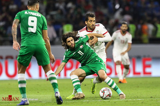 دیدار تیم‌های فوتبال ایران و عراق