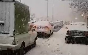 فیلم | بلایی که برف امروز به سر مردم کرج آورد!