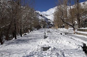 طبیعت زمستانی آبشار گنجنامه