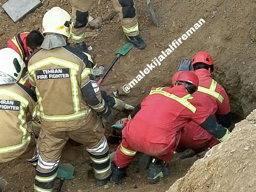 ریزش آوار در شهرک حکیمیه