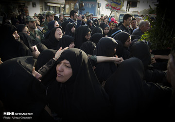 تشییع پیکر مطهر شهید حسین جودانه در شاهرود
