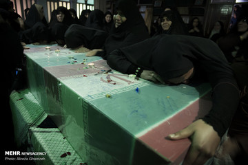 تشییع پیکر مطهر شهید حسین جودانه در شاهرود