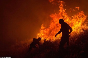 آتش‌سوزی در آفریقای جنوبی
