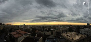 عکس | نمایی زیبا از هوای بارانی امروز تهران