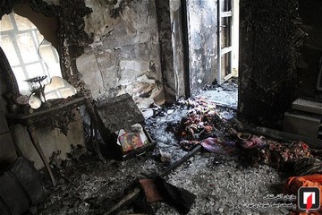 مهار آتش‌سوزی ساختمان مسکونی در اردبیل