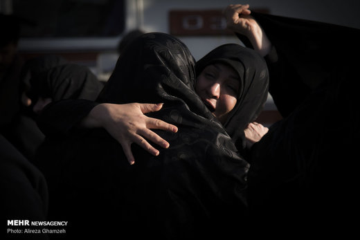 تشییع پیکر مطهر شهید حسین جودانه در شاهرود