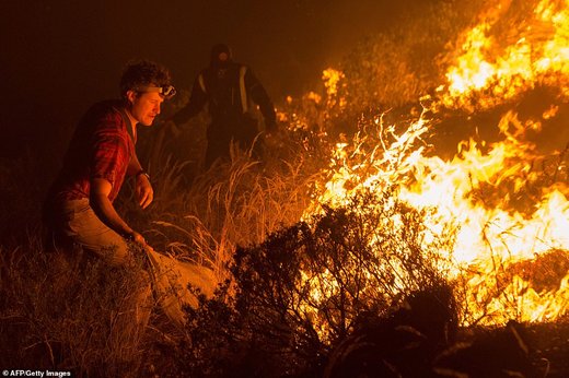 آتش‌سوزی در آفریقای جنوبی