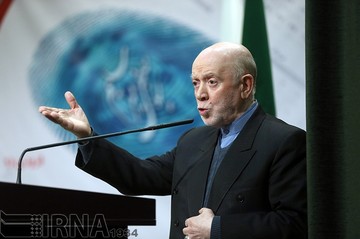  محمد نبی حبیبی دبیر کل حزب موتلفه اسلامی سال 1396، در همایش انتخاباتی حزب موتلفه اسلامی حضور دارد