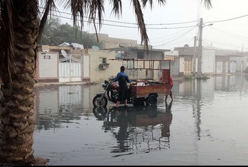 بیشترین آب‌گرفتگی اهواز متعلق به خیابان‌های منطقه ۶ اهواز است