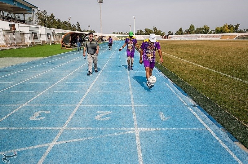 ثبت رکورد روپائی و طناب زنی در جزیره کیش