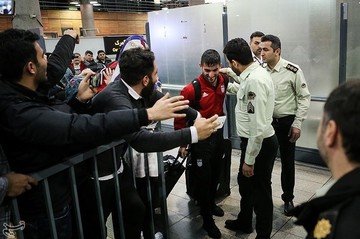 بازگشت تیم ملی فوتبال ایران از جام ملت‌های آسیا