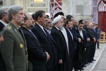 مراسم تجدید میثاق اعضای دولت با آرمانهای امام راحل و شهیدان