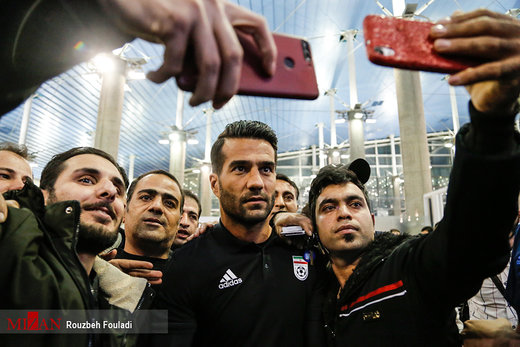 بازگشت تیم ملی فوتبال ایران از جام ملت‌های آسیا
