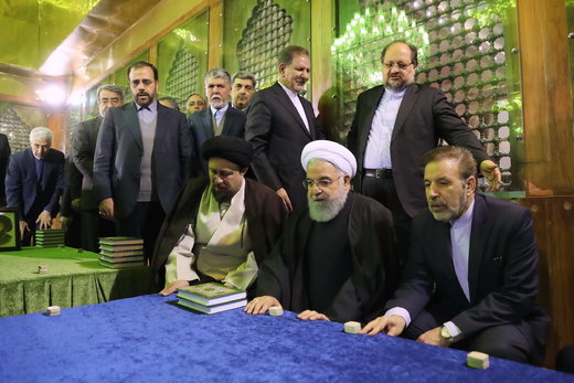 مراسم تجدید میثاق اعضای دولت با آرمانهای امام راحل و شهیدان