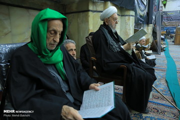 مراسم چهلمین روز ارتحال آیت الله هاشمی شاهرودی در قم
