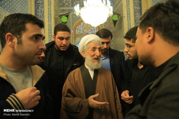 مراسم چهلمین روز ارتحال آیت الله هاشمی شاهرودی در قم