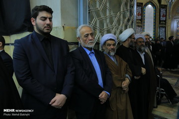 مراسم چهلمین روز ارتحال آیت الله هاشمی شاهرودی در قم