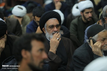 مراسم چهلمین روز ارتحال آیت الله هاشمی شاهرودی در قم