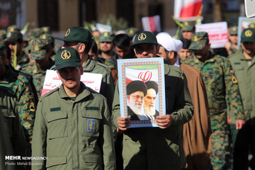 گلباران بیت امام خمینی (ره) در قم‎