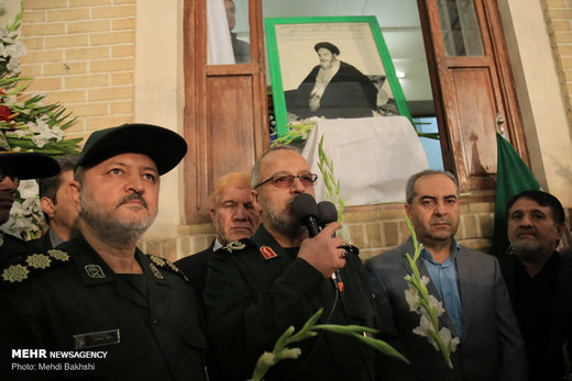 گلباران بیت امام خمینی (ره) در قم‎