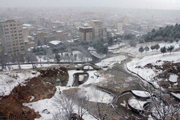 بارش برف در بروجرد‎