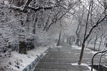 بارش برف در بروجرد‎
