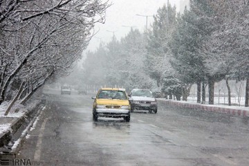 بارش برف در بروجرد‎