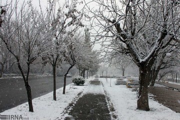 بارش برف در بروجرد‎
