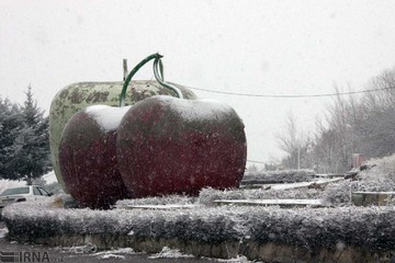 بارش برف در بروجرد‎