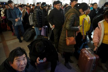 سفر چینی ها برای گذراندن تعطیلات سال نو قمری