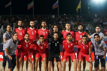 Iran beach soccer team 2nd in world ranking