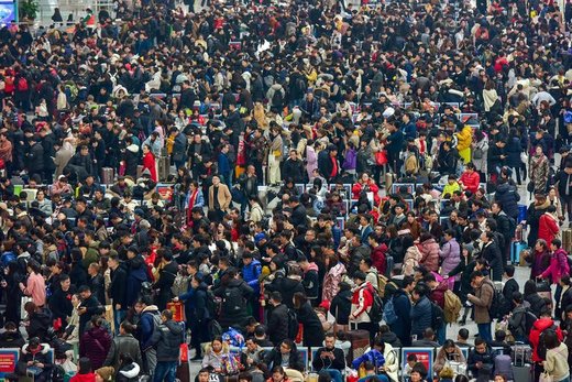 سفر چینی ها برای گذراندن تعطیلات سال نو قمری