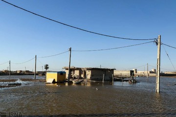 شکسته شدن سیل‌بند شط اعمی در دشت آزادگان