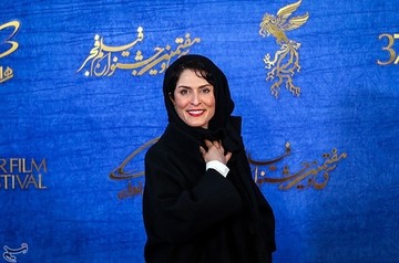 بهناز جعفری بازیگر فیلم یلدا به کارگردانی مسعود بخشی در ششمین روز سی‌وهفتمین جشنواره فیلم فجر