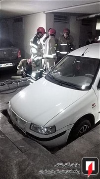 فروکش کف پارکینگ ساختمان مسکونی در خیابان جنت آباد جنوبی