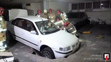 فروکش کف پارکینگ ساختمان مسکونی در خیابان جنت آباد جنوبی
