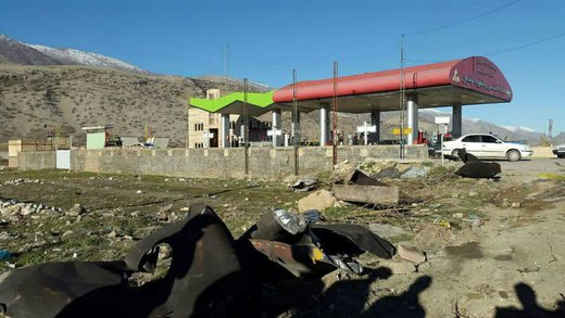 پمپ بنزین بلوار شهید چاغروند، محل انفجار دیشب