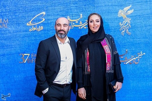 محسن تنابنده و همسرش در نهمین روز سی‌وهفتمین جشنواره فیلم فجر