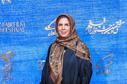 الهام غفوری تهیه کننده فیلم قسم به کارگردانی محسن تنابنده در نهمین روز سی‌وهفتمین جشنواره فیلم فجر