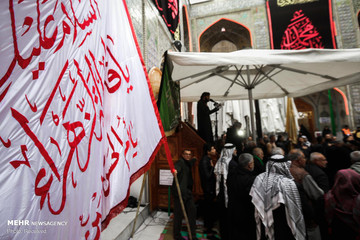 عزاداری شهادت حضرت فاطمه زهرا (س) در حرم امام علی (ع)