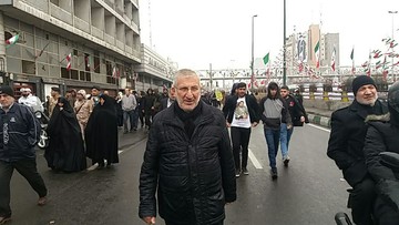 حضور «سعیدی کیا»، رئیس بنیاد مستضعفین در راهپیمایی ۲۲ بهمن