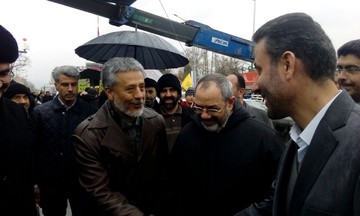 امیر دریادار حبیب‌‌الله سیاری معاون هماهنگ‌کننده ارتش و امیر خلبان عزیز نصیرزاده فرمانده نیروی هوایی ارتش