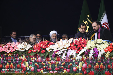 سخنرانی رئیس جمهور در مراسم راهپیمایی ۲۲ بهمن