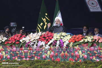 سخنرانی رئیس جمهور در مراسم راهپیمایی ۲۲ بهمن