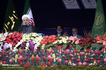 سخنرانی رئیس جمهور در مراسم راهپیمایی ۲۲ بهمن