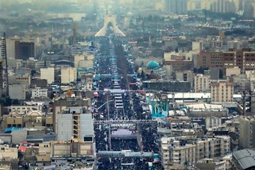 عکسی از راهپیمایی ۲۲ بهمن ۹۷ در صفحه اینستاگرام رهبر انقلاب